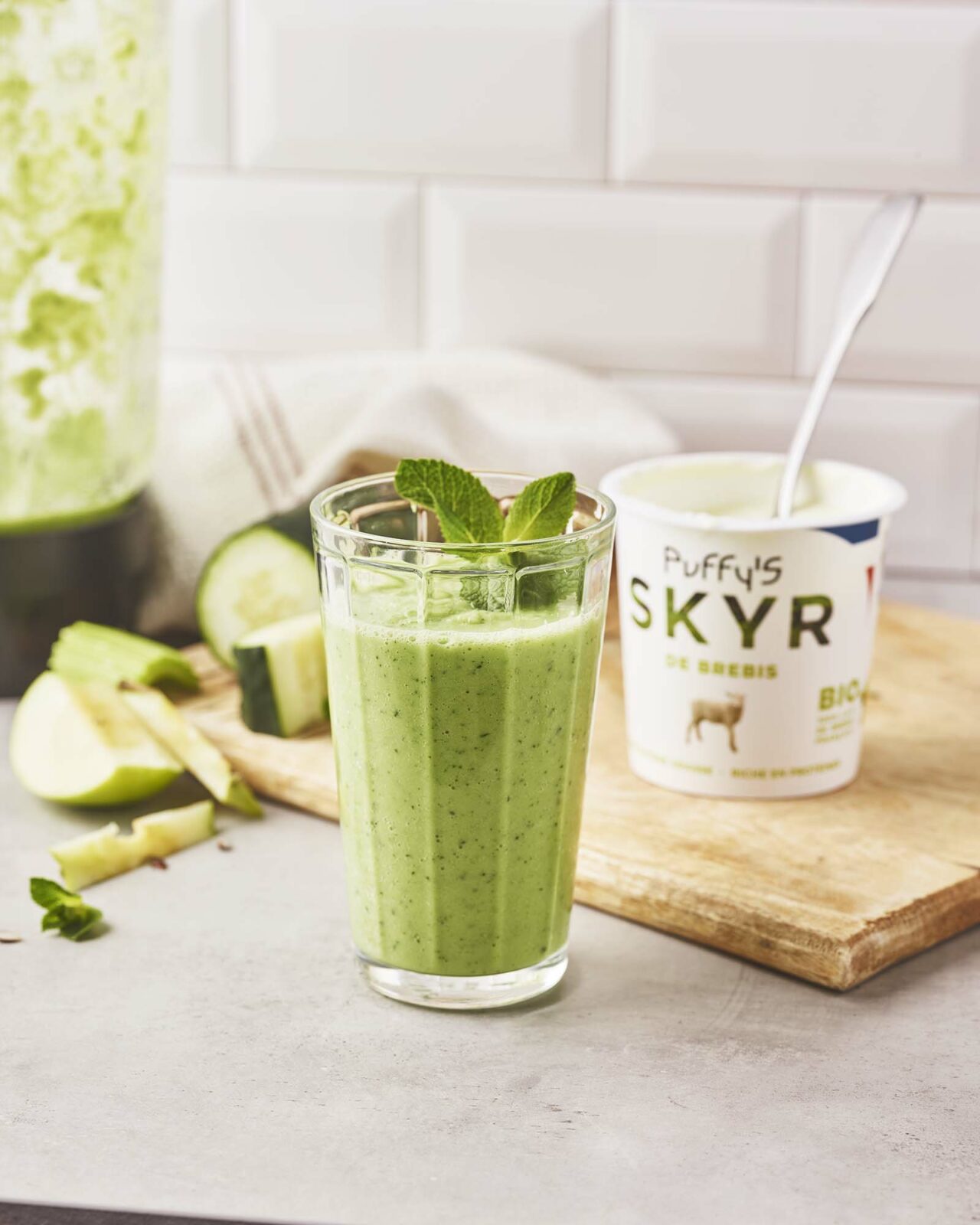 Smoothie Vert Au SKYR Skyr Puffy s Le Sp cialiste Du Skyr Bio Et 